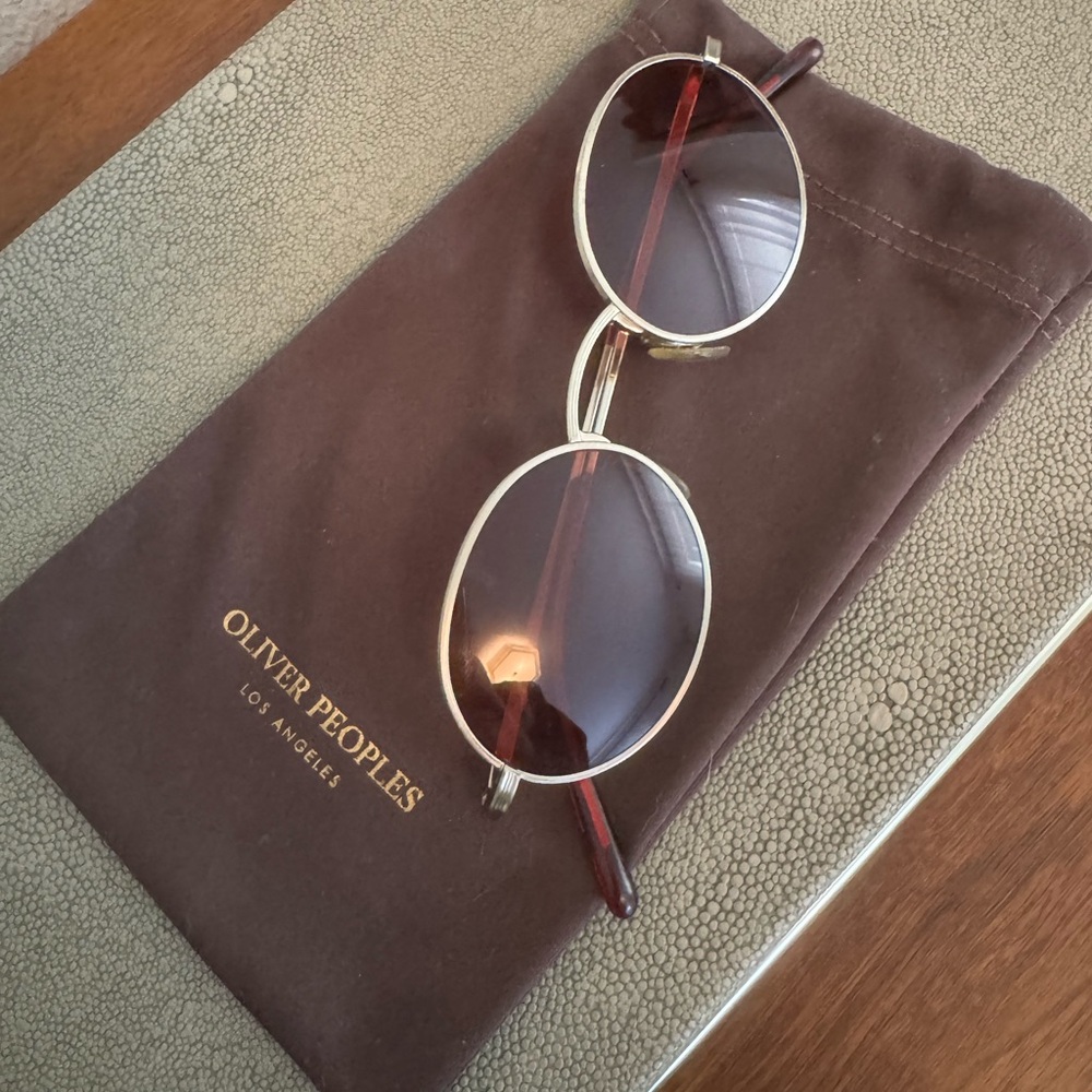 Oliver Peoples Calidor Sunglasses | Red & Gold | Rare